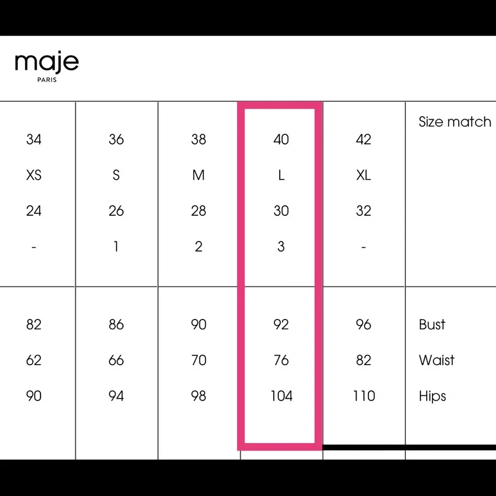 Maje Cream Check Sweater (Large) - Picture 4 of 4
